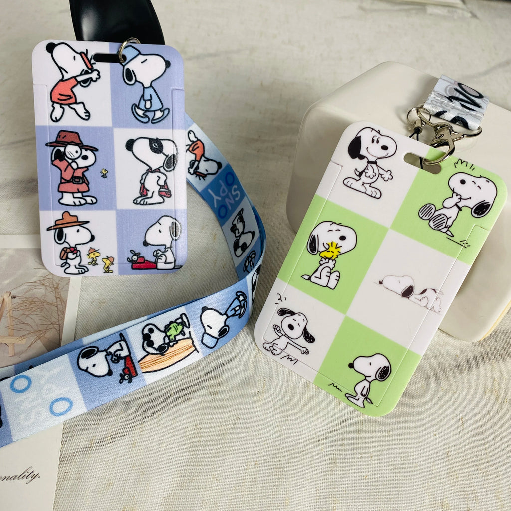 Snoopy Moody Lanyard Cardholder