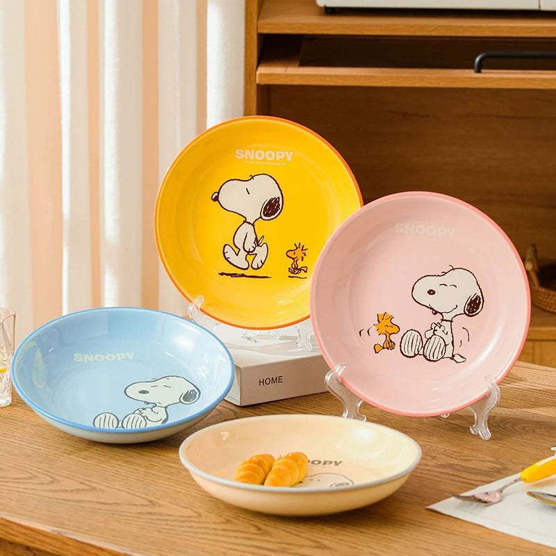 Snoopy Satisfied Plate