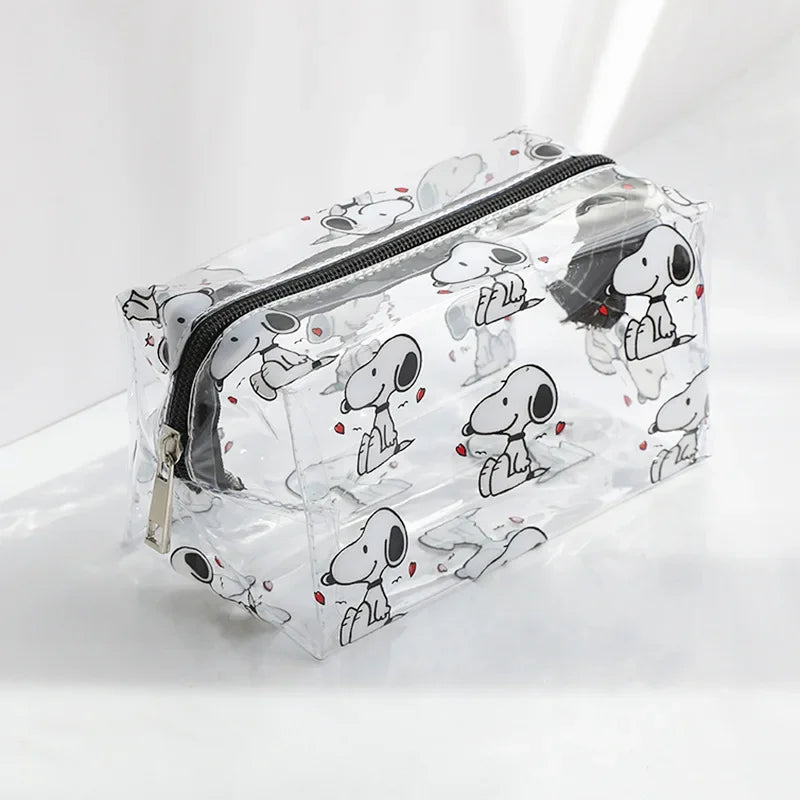 Snoopy Kawaii Transparent Cosmetic Bag