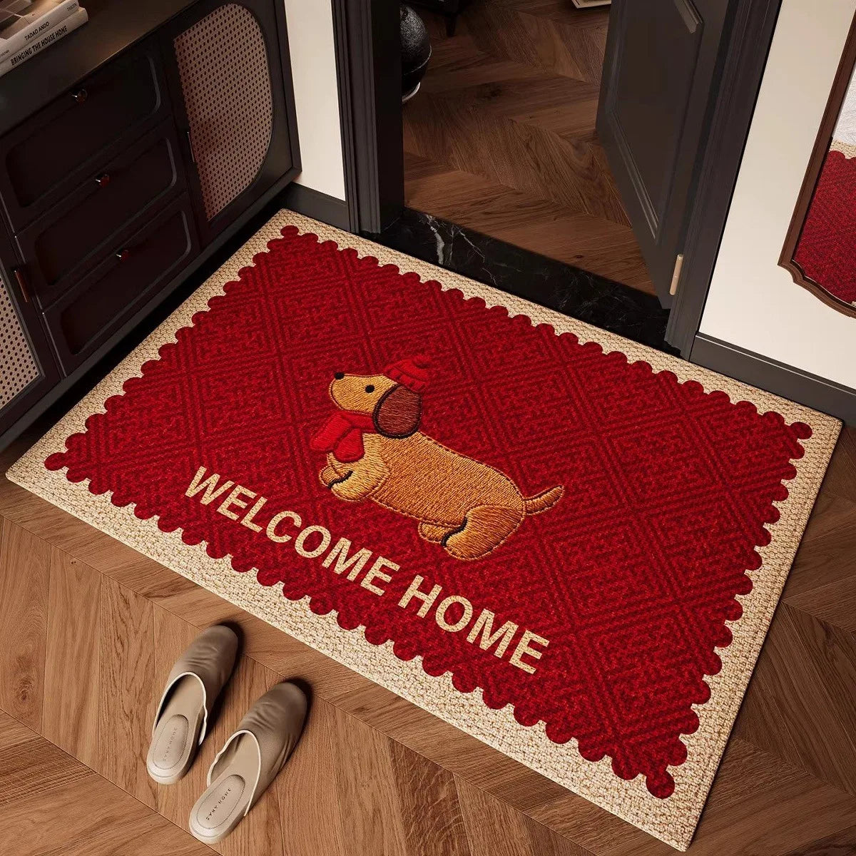 Dachshund Cozy Welcome Home Door Mat