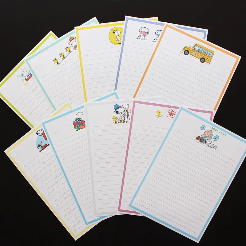 Snoopy 10pcs Greeting Cards Set