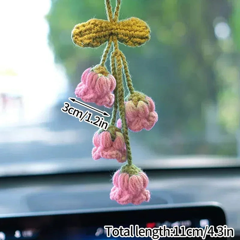 Lily Of The Valley Crochet Keychains