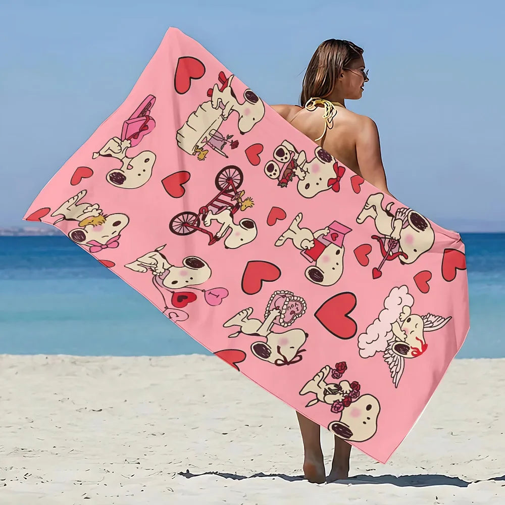 Snoopy Loves Summer Towel