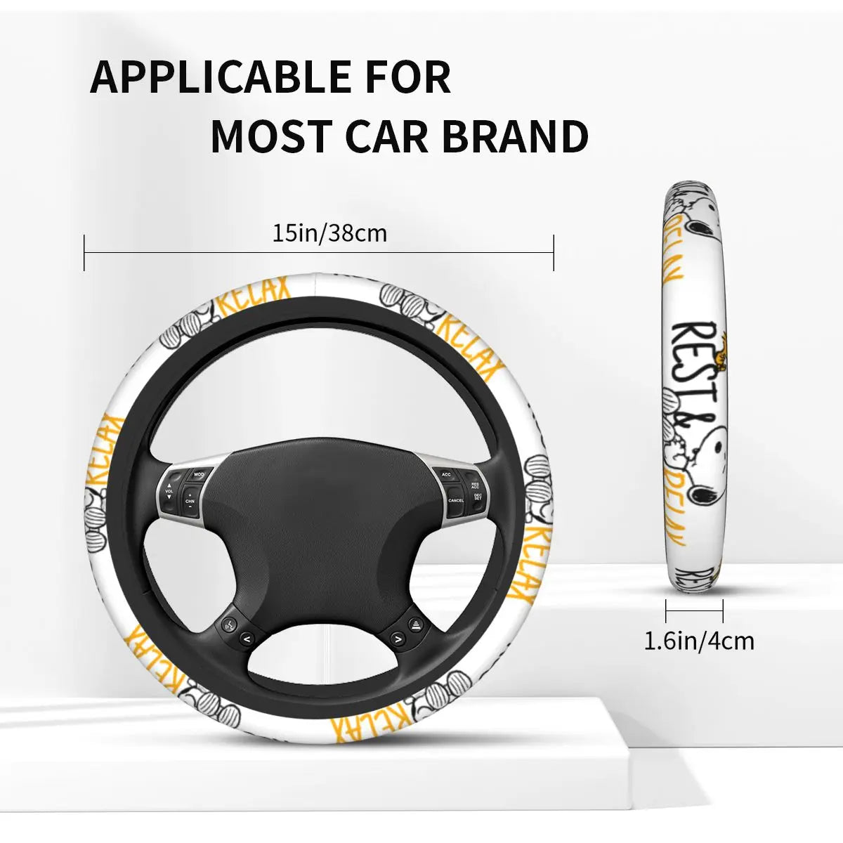 Snoopy Classic Steering Wheel Cover