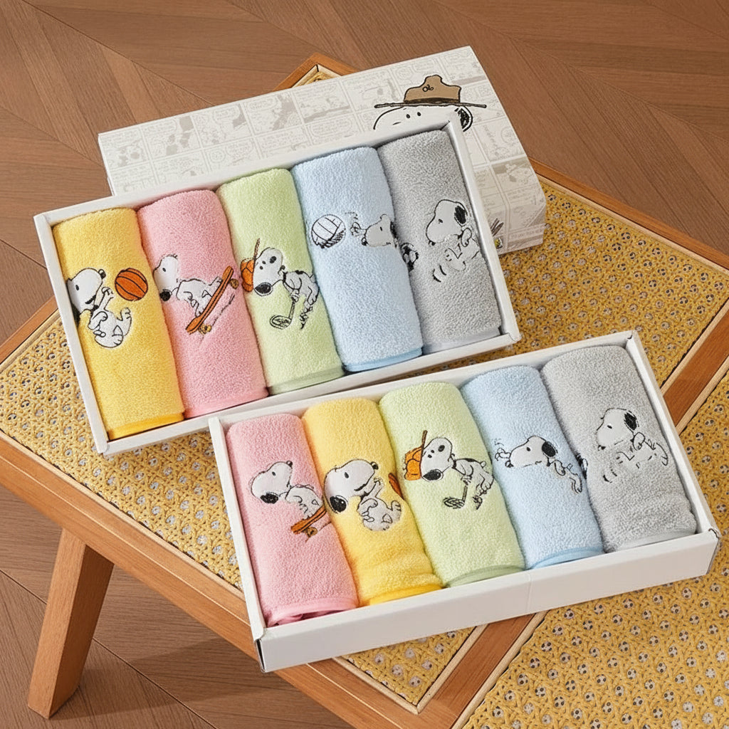Snoopy Small Towel 5pcs Set