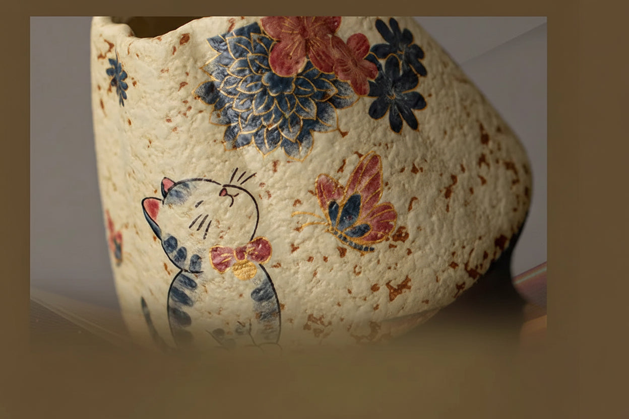 Maneki Neko Matcha Bowl Set