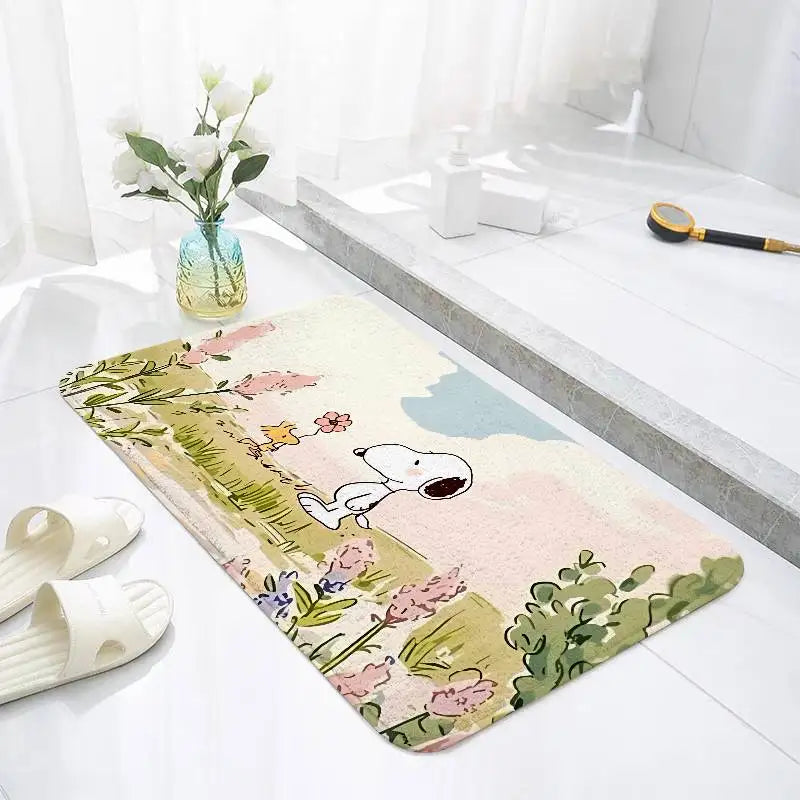 Snoopy Playful Bath Mat