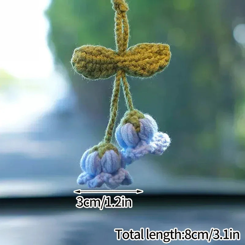 Lily Of The Valley Crochet Keychains