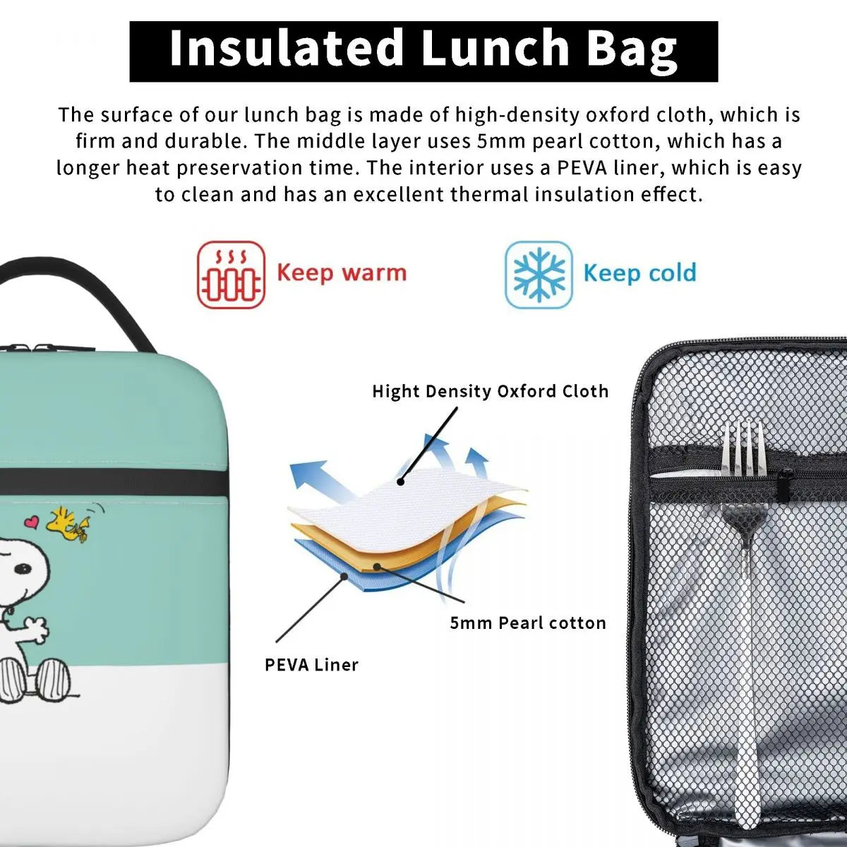 Snoopy Kawaii Lunch Bag