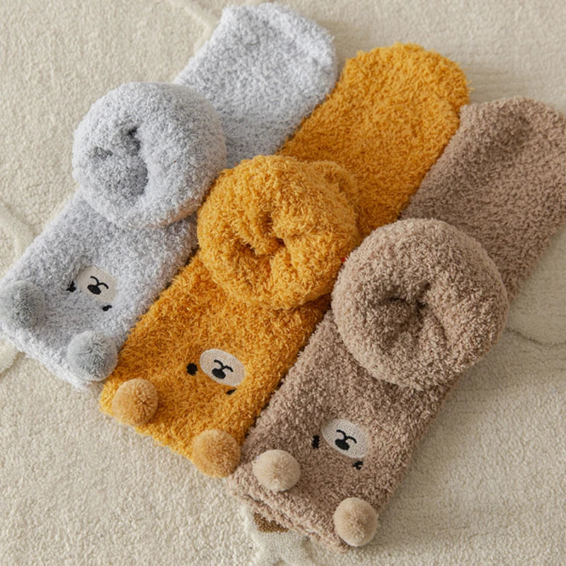 Bear Plushy Socks