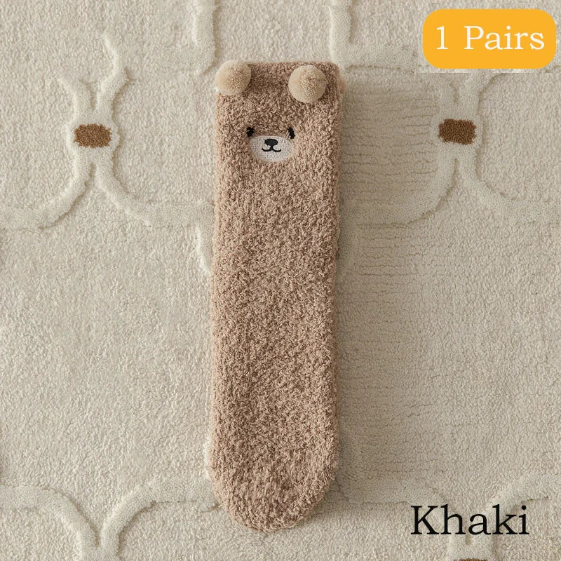 Bear Plushy Socks