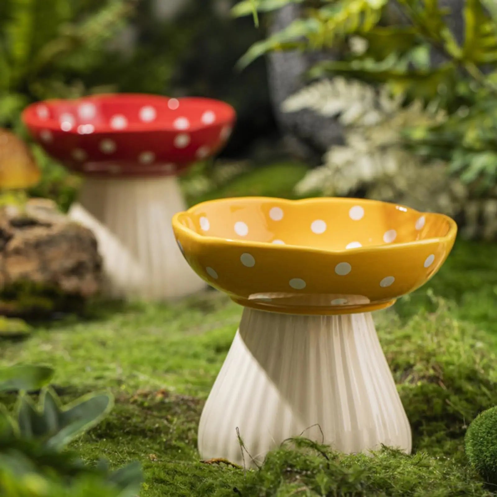 Mushroom Raised Bowl