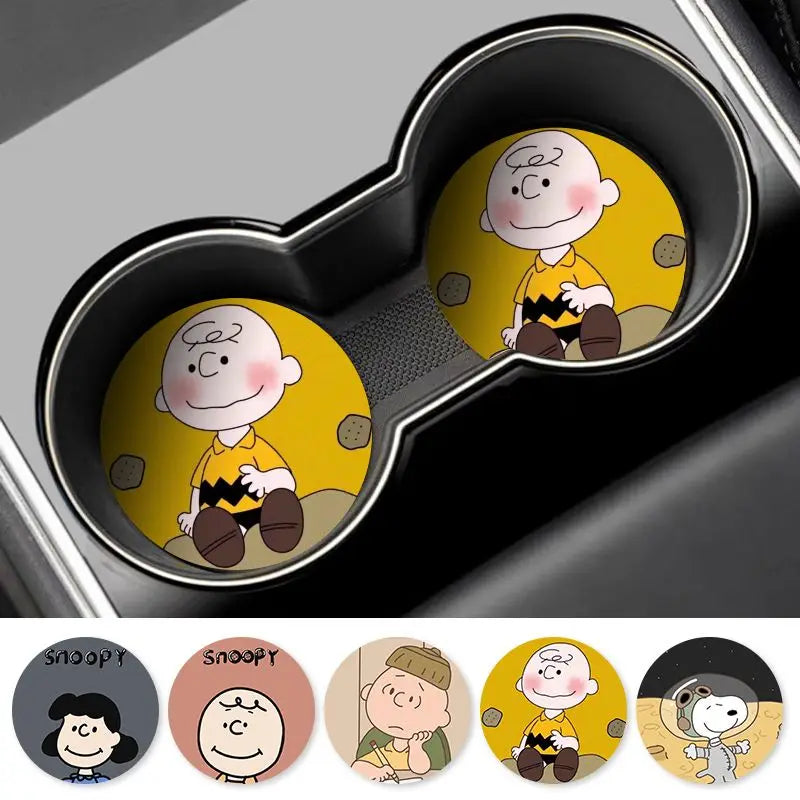 Snoopy Anti Slip Cup Holder Inserts (2pcs)