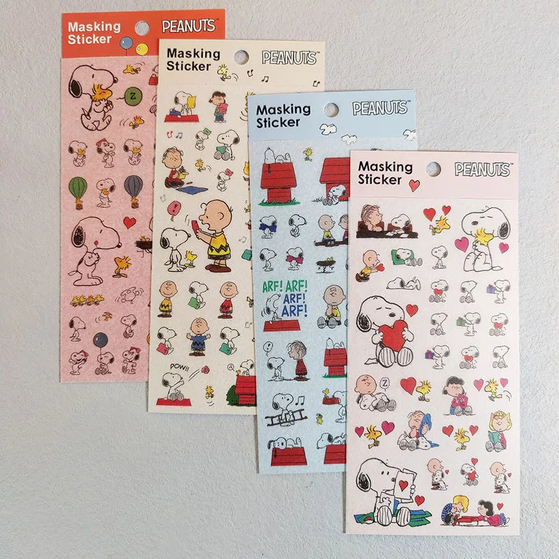 Snoopy Kawaii Stickers (4pcs)