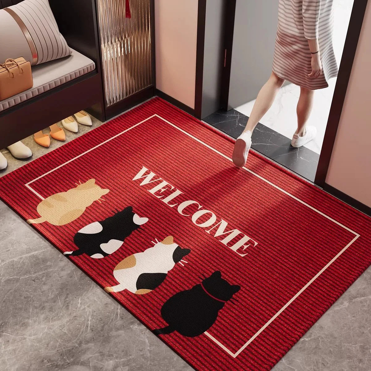 Cat Welcome Door Mat