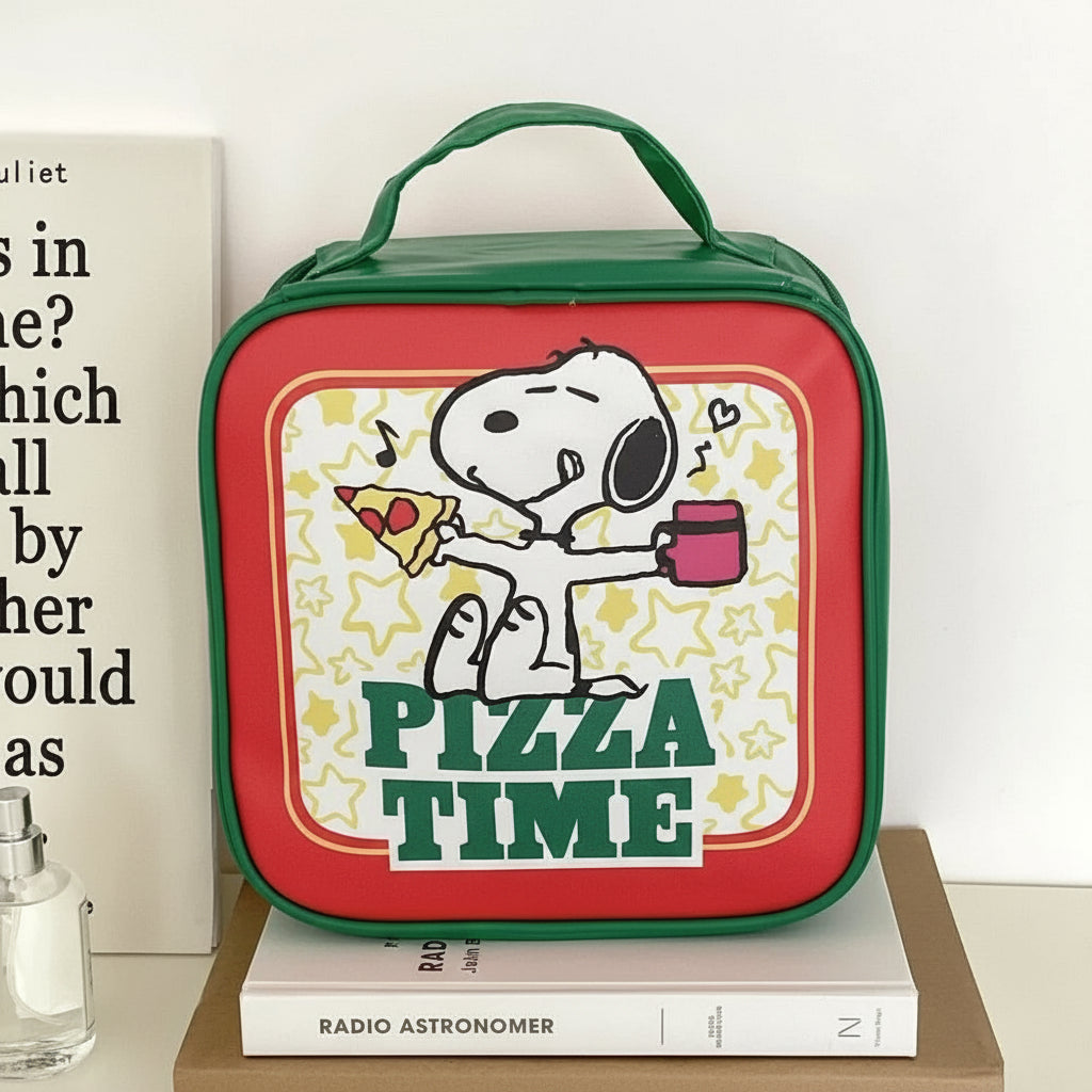 Snoopy Pizza Time Lunch Bag