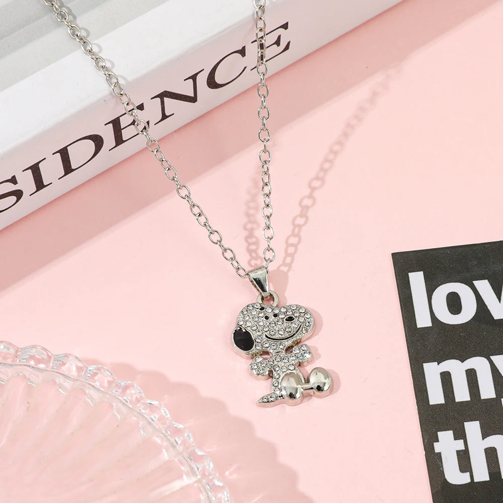 Snoopy Original Zircon Necklace