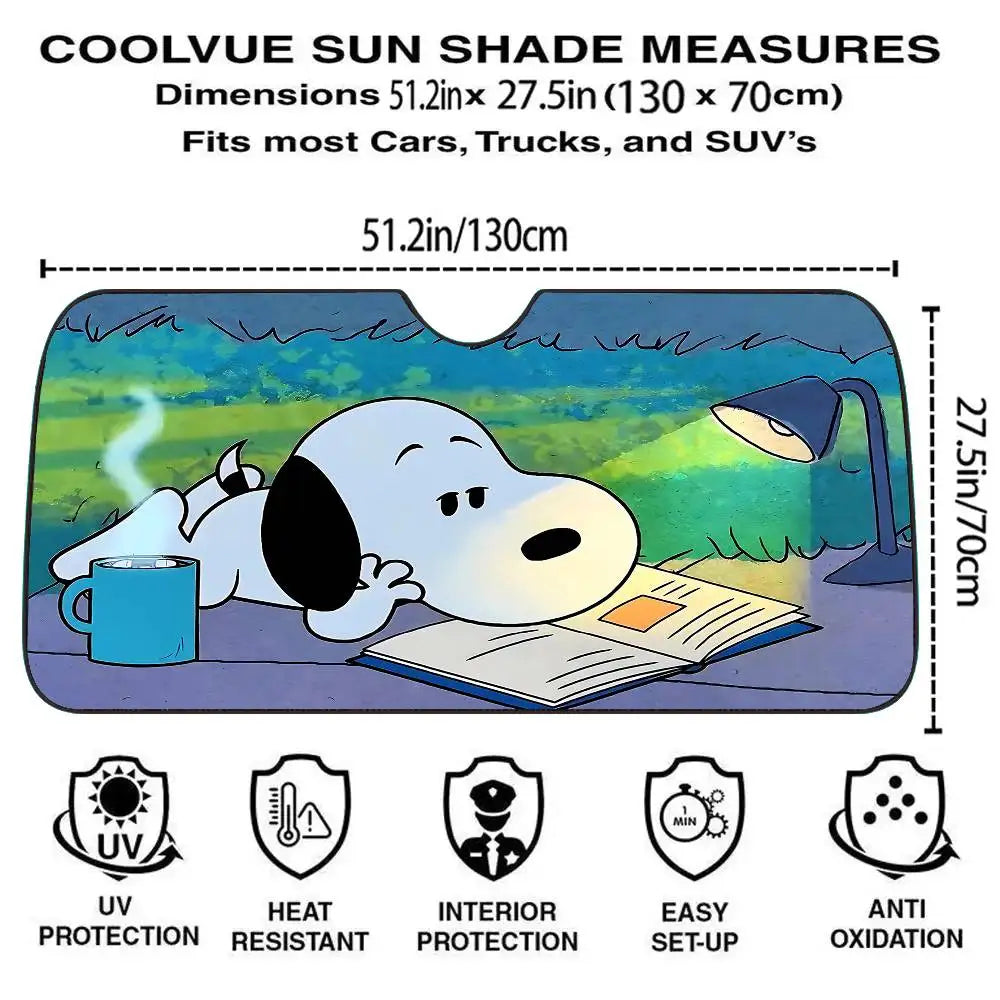 Snoopy Love Windscreen Cover