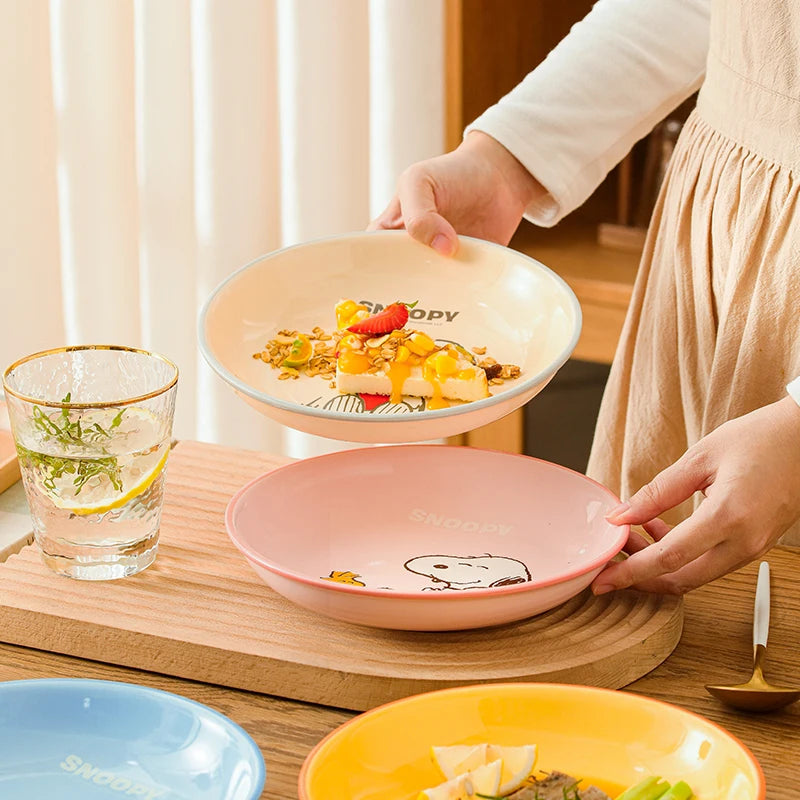 Snoopy Satisfied Plate