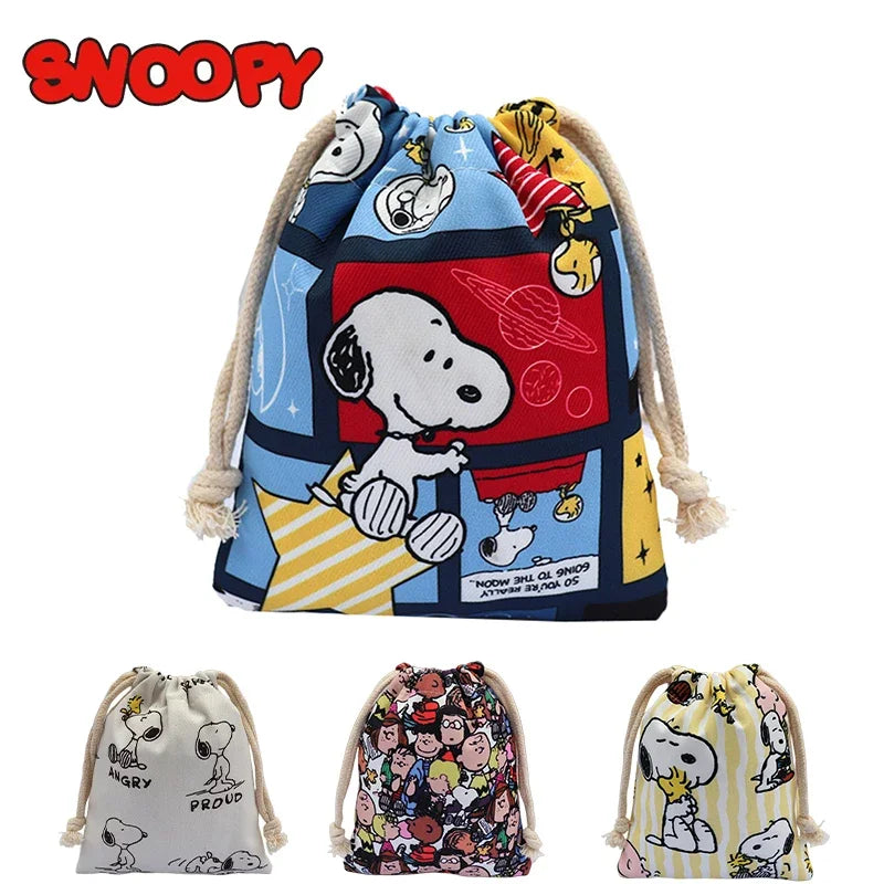 Snoopy Retro Drawstring Bag