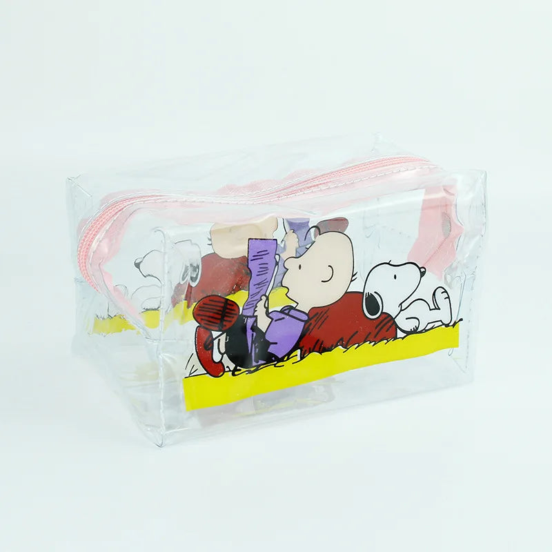 Snoopy Kawaii Transparent Cosmetic Bag