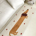 Dachshund Polkadot Rug
