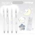 Snoopy 0.5mm Black Gel Pen 4pcs