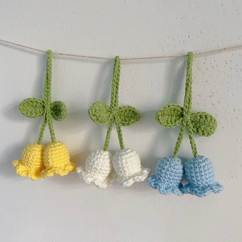 Lily Of The Valley Crochet Keychains