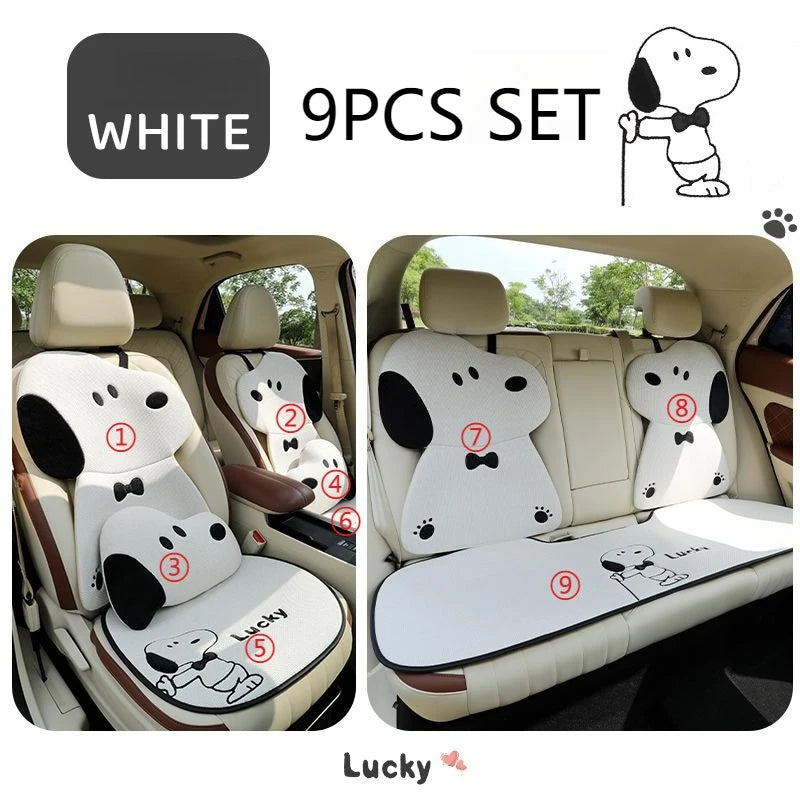 Snoopy Adore Car Seat Cover 9pcs