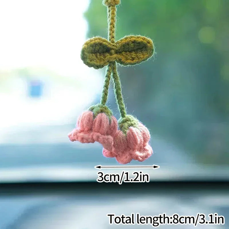 Lily Of The Valley Crochet Keychains