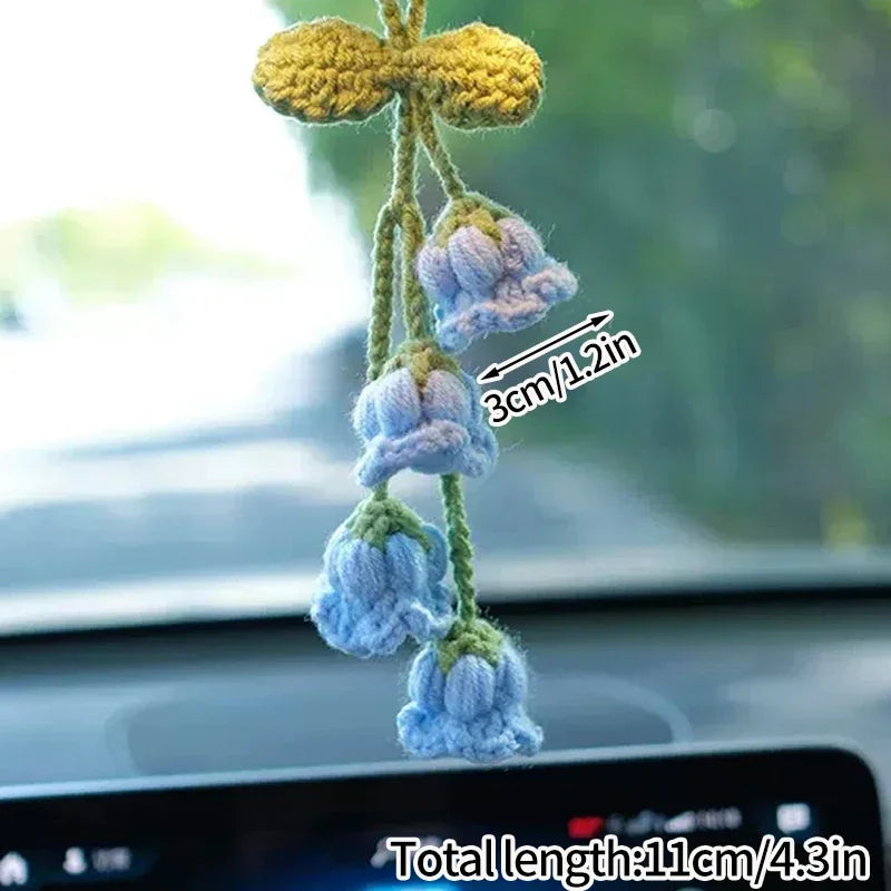 Lily Of The Valley Crochet Keychains