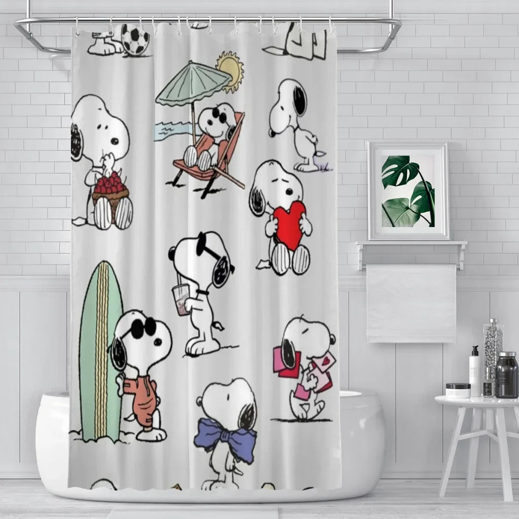 Snoopy Peekaboo Shower Curtain