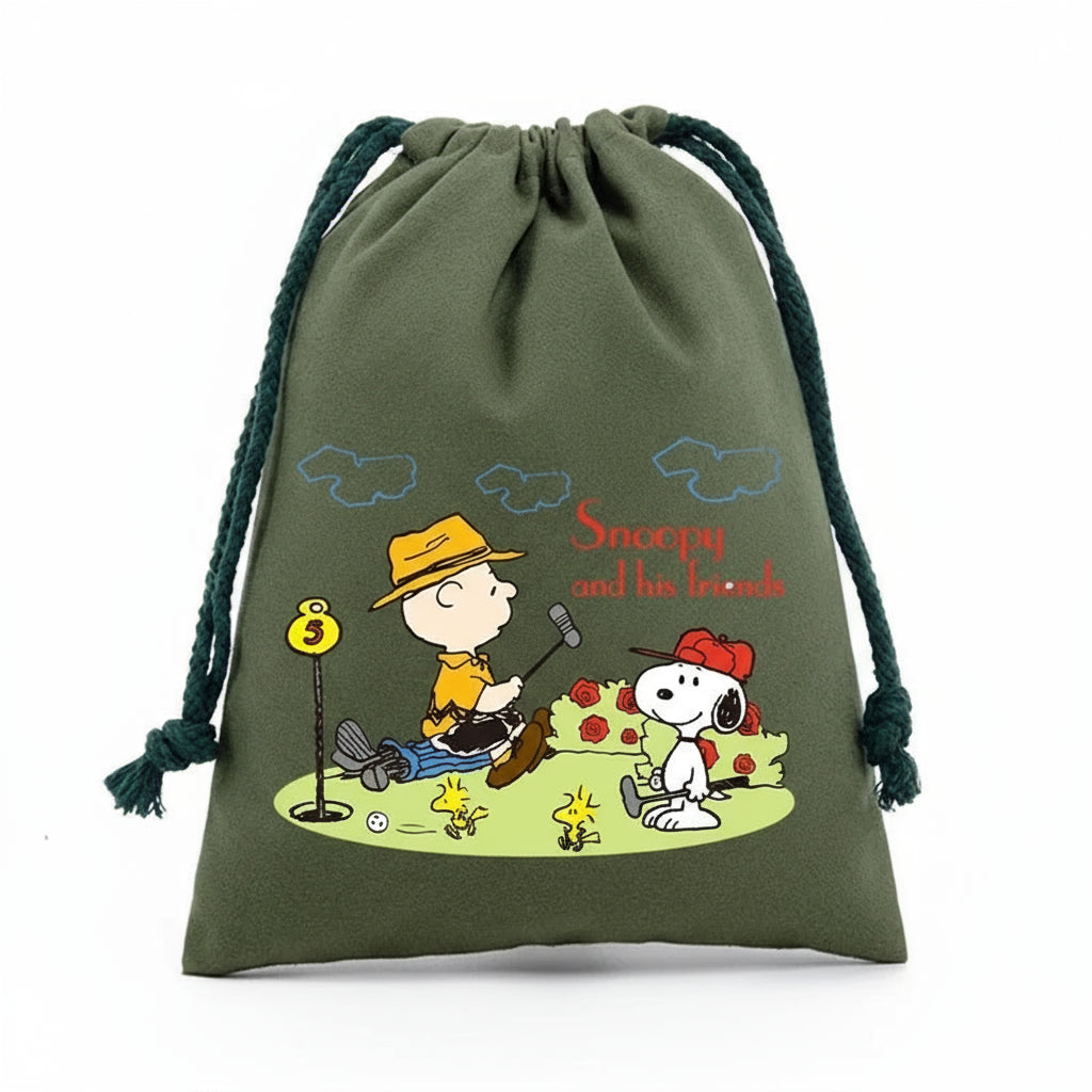 Snoopy Adventure Drawstring Bag