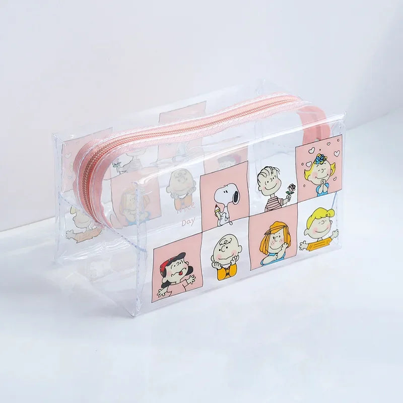 Snoopy Kawaii Transparent Cosmetic Bag