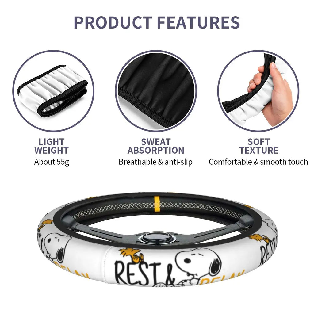 Snoopy Classic Steering Wheel Cover