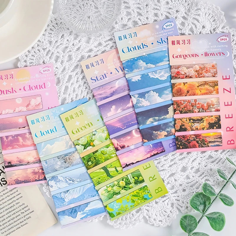 Natural Beauty Bookmark 5pcs