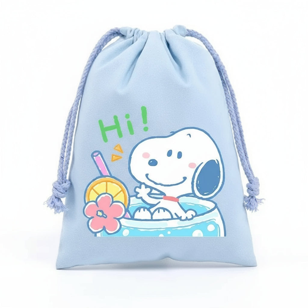 Snoopy Adventure Drawstring Bag