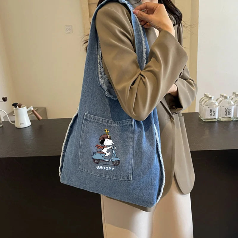 Snoopy Vibin Denim Bag