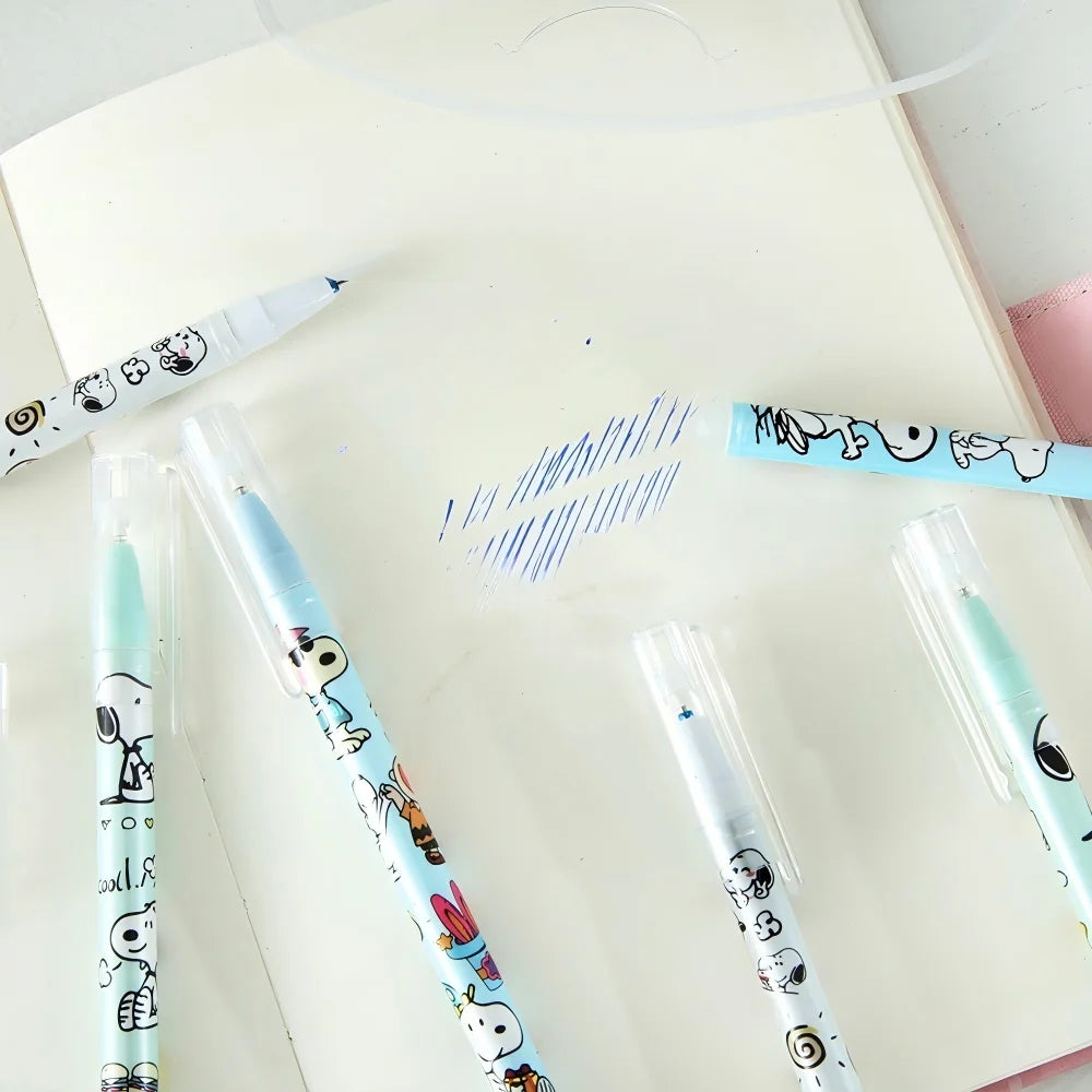 Snoopy Erasable 0.5mm Blue Gel Pen 12pcs
