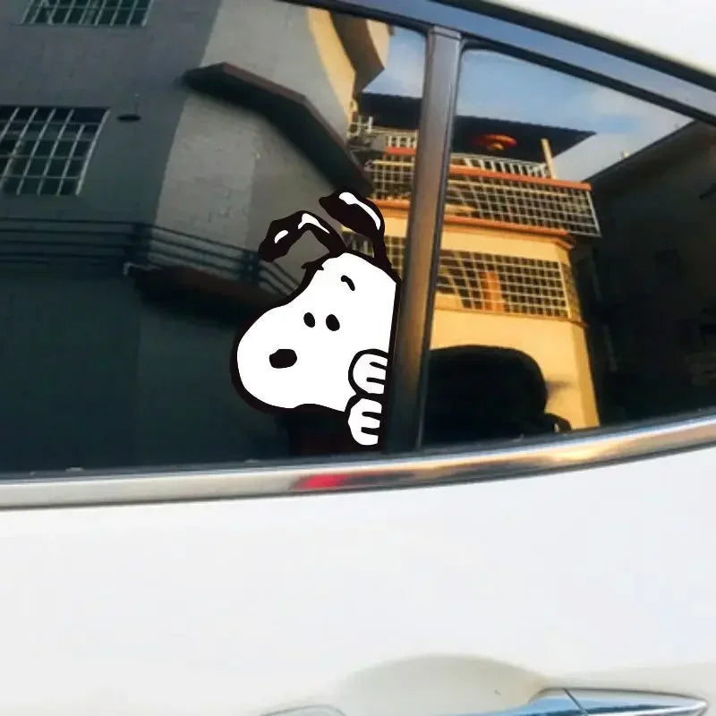 Snopy Peekaboo Car Sticker