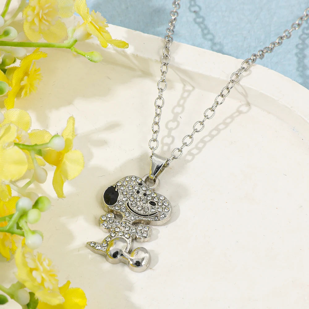 Snoopy Original Zircon Necklace