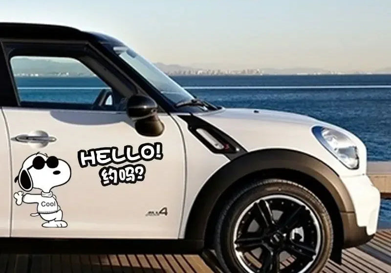 Snoopy Moods Car Sticker