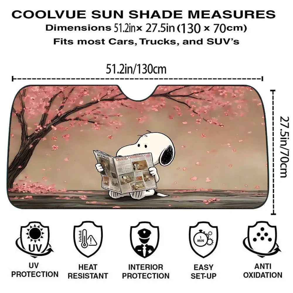 Snoopy Love Windscreen Cover