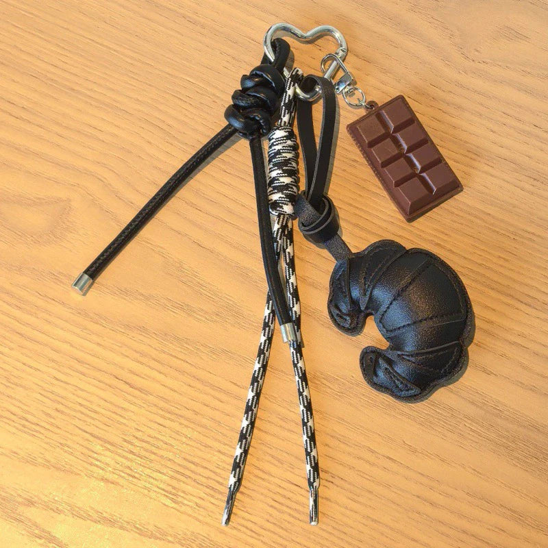 Croissant & Chocolate Keychain