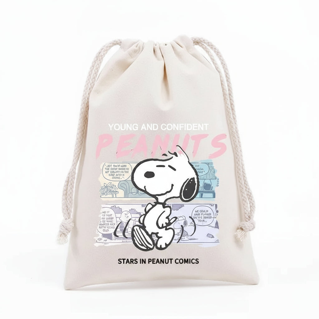 Snoopy Adventure Drawstring Bag