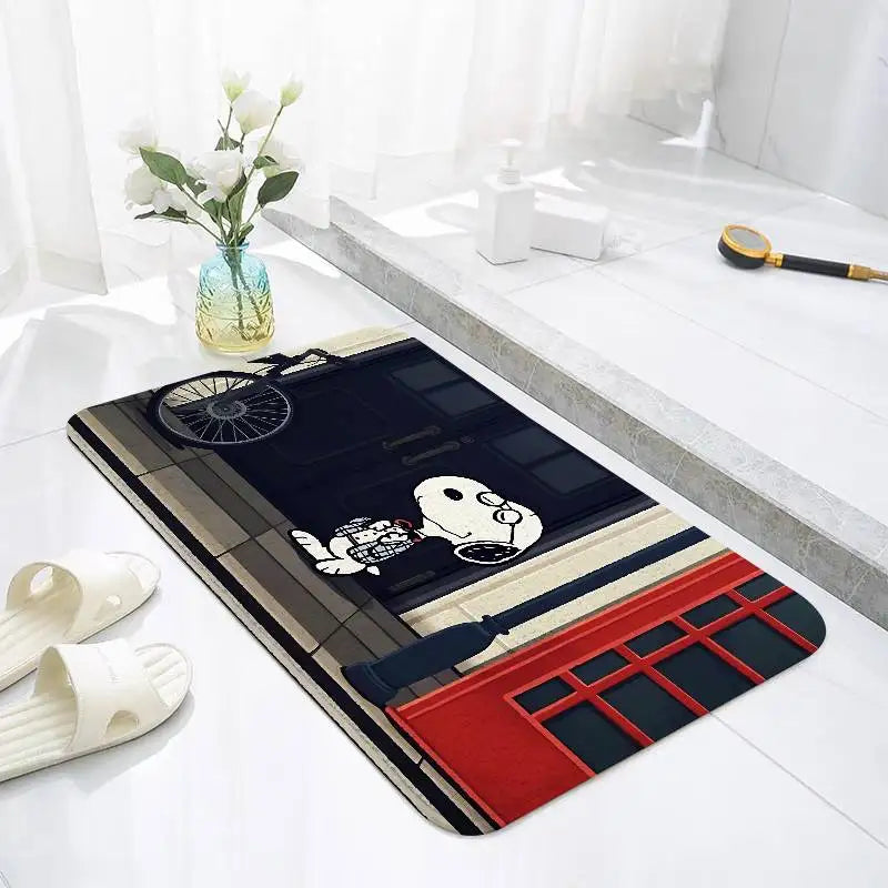 Snoopy Playful Bath Mat