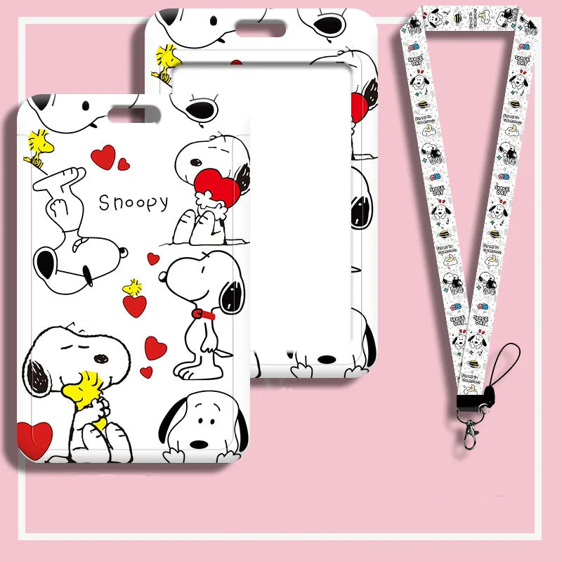 Snoopy Love Cardholder & Lanyard