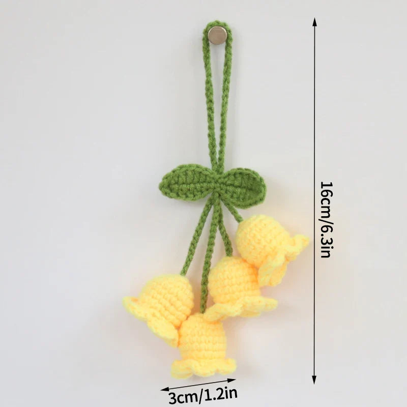 Lily Of The Valley Crochet Keychains