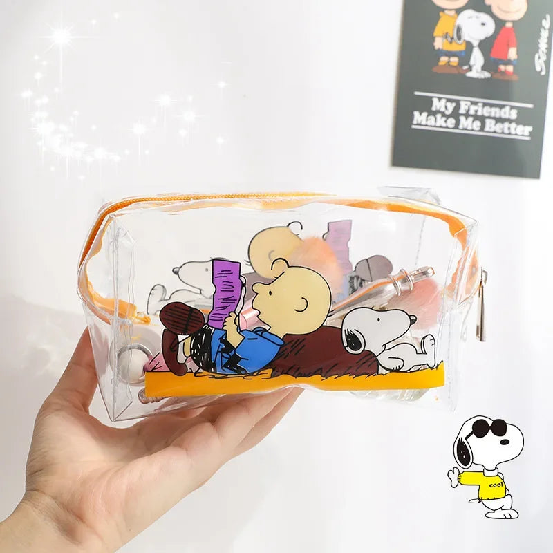 Snoopy Kawaii Transparent Cosmetic Bag