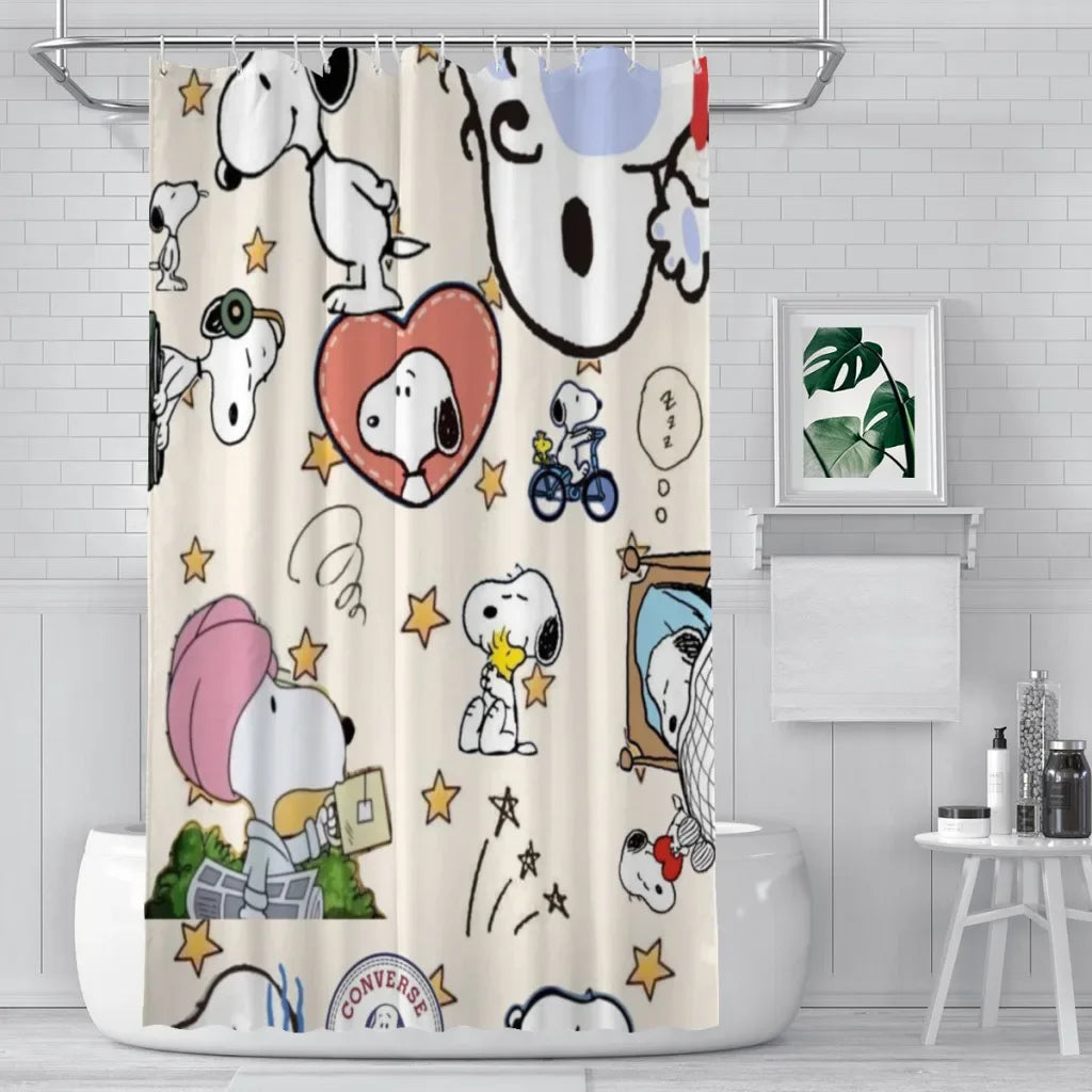 Snoopy Peekaboo Shower Curtain